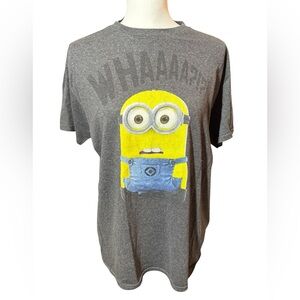 Unisex Gray Minions T-Shirt, M